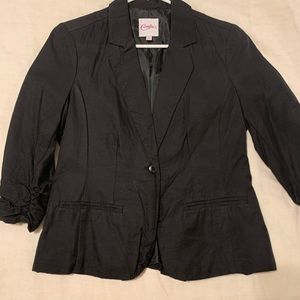 SOLD Black lightweight silky blazer